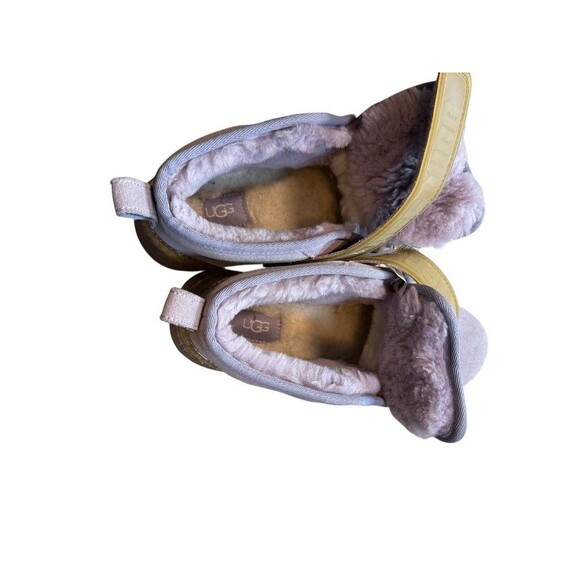 Stylish Women's Purple and Tan Shoes - Picture 5 of 10